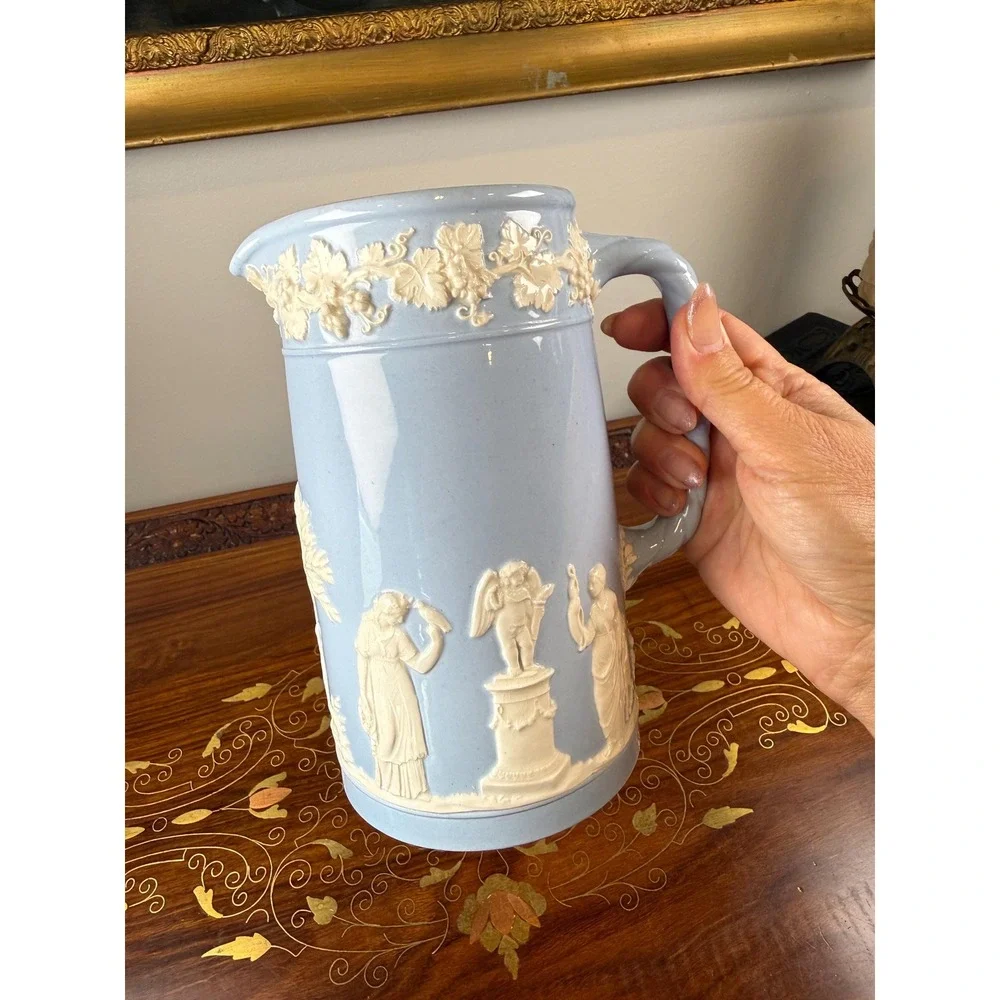 Vintage Wedgwood Queen's Ware Pitcher 7